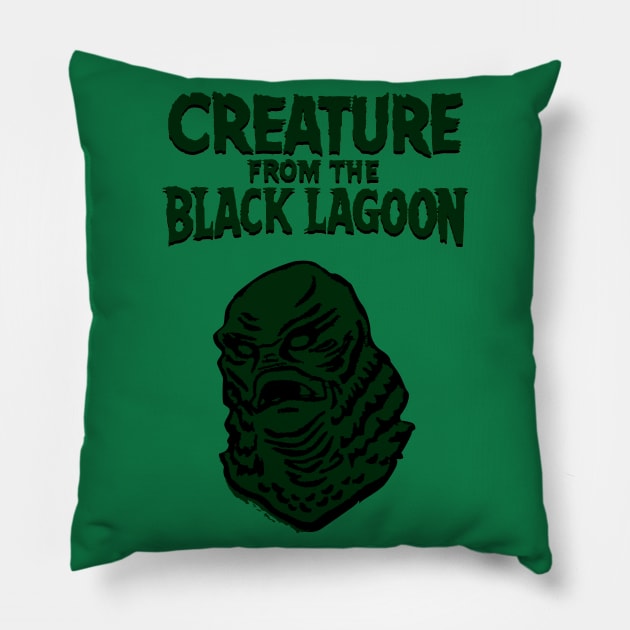 Creature from the Black Lagoon Vs #002 Pillow by japonesvoador