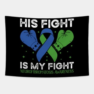 His Fight is My Fight Neurofibromatosis Awareness Tapestry