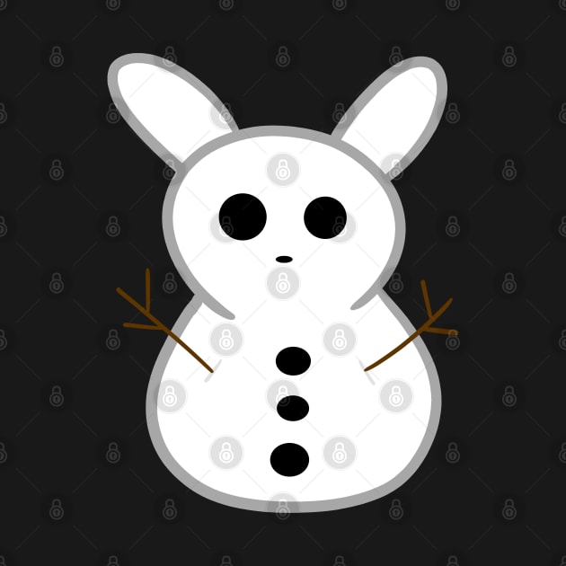 Snow Bunny snowman by Lobinha