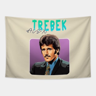 Alex Trebek --- Retro Vintage Aesthetic Tapestry