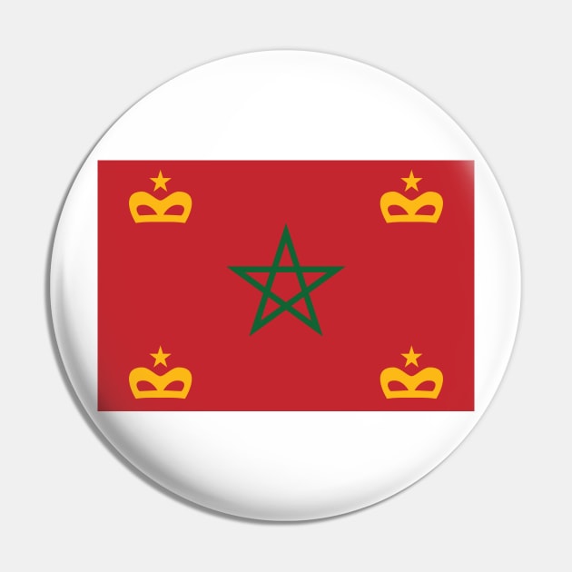 Naval Ensign of Morocco Pin by Wickedcartoons