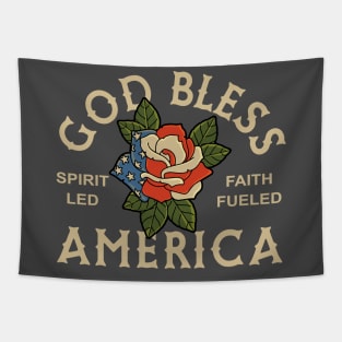 Christian Apparel Clothing Gifts - God Bless America Tapestry