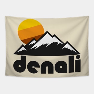 Retro Denali ))(( Tourist Souvenir Travel Alaska Design Tapestry