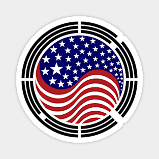 Korean American Multinational Patriot Flag Magnet