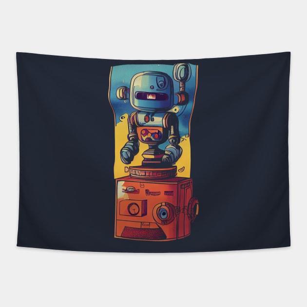 Pt.vii– Probably The Worlds Greatest Ever Robot Art Tapestry by RuftupDesigns