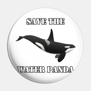 Save the Water Panda Pin