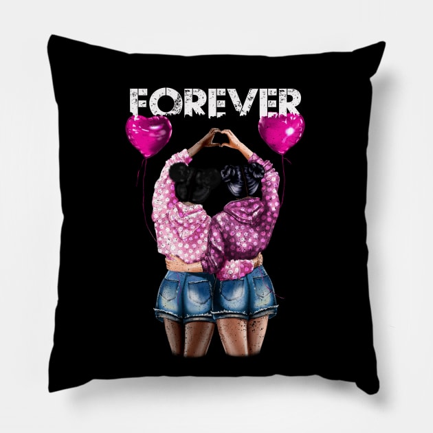 Best friends forever Pillow by alcoshirts