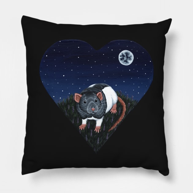 Heart Rat Pillow by WolfySilver