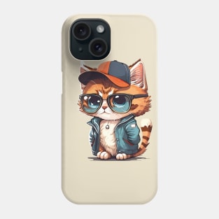 Cool Cat Style: Feline Urban Adventure Phone Case