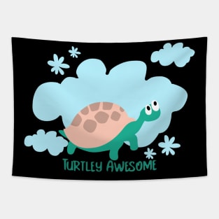 Turtley Awesome - Love Turtles Tapestry