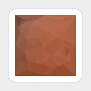 Burnt Orange Abstract Low Polygon Background Magnet