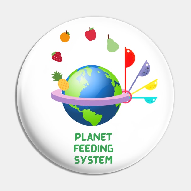 Planet Feeding System Pin by Cosmic Story Designer