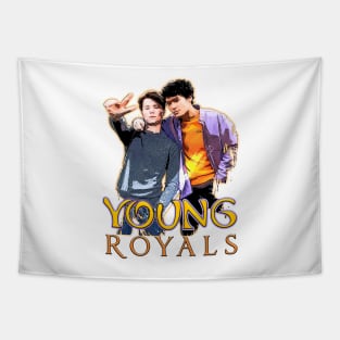 Simon and Wilhelm from the TV show - Young Royals Tapestry