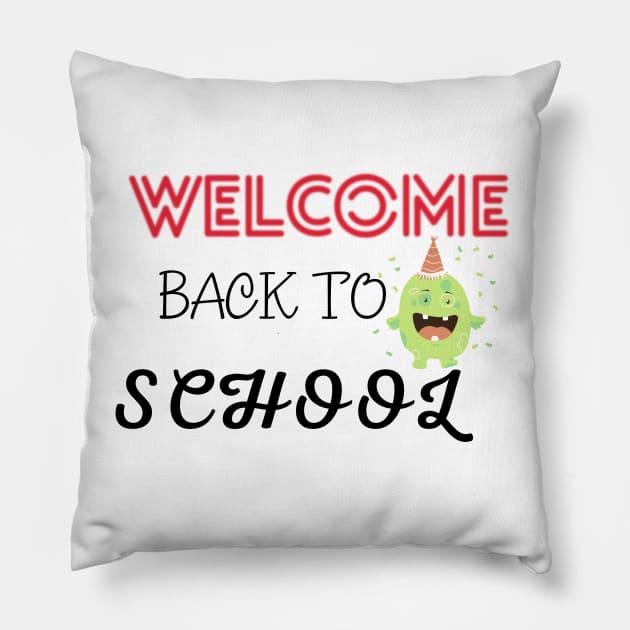 Welcome Back To School Pillow by Success shopping