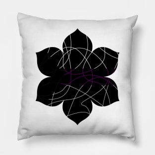 Abstract Threads, Demisexual Pride Flag Pillow