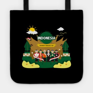 Bhineka Tunggal Ika of Indonesia T-Shirt Design Tote