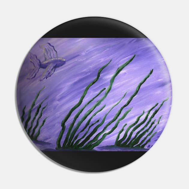 fish in purple and lavendar water with seagrass Pin by DlmtleArt