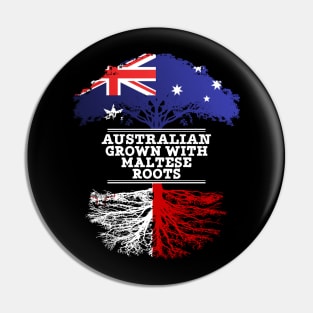 Australian Grown With Maltese Roots - Gift for Maltese With Roots From Malta Pin