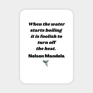 Nelson Mandela Inspirational Quote Magnet