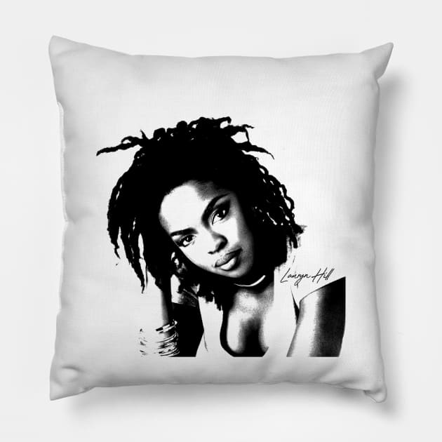 Lauryn Hill Fugees The Famous Vintage Retro Rock Rap Hiphop Pillow by beckhamwarren