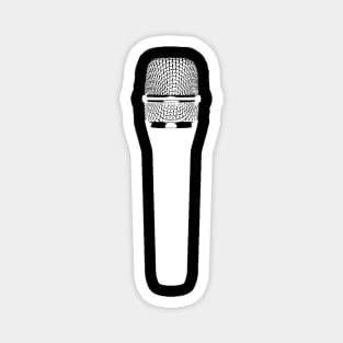 White mic Magnet