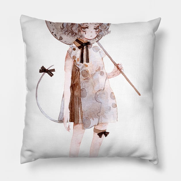 Mouse girl Pillow by newjo