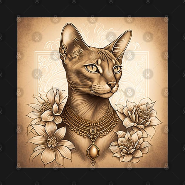 Abyssinian Goddess Cat by Enchanted Reverie