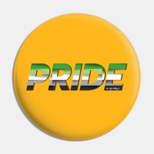 LGBTQ+ PRIDE: Aromantic Pride Flag Pin