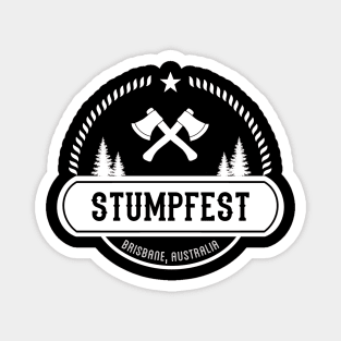 Stumpfest White Magnet