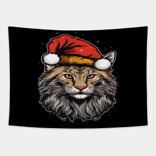 Bobcat Christmas Tapestry