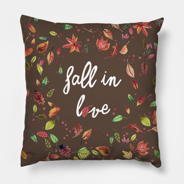 Fall in Love Pillow by ninoladesign