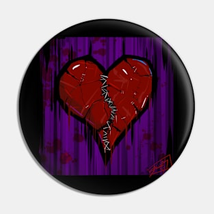 Broken heart Pin