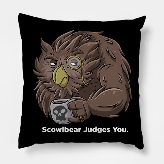 Scowlbear Pillow by d20Monkey