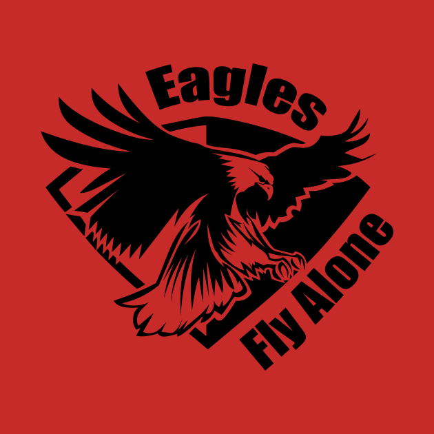 Eagles fly alone by Arwa
