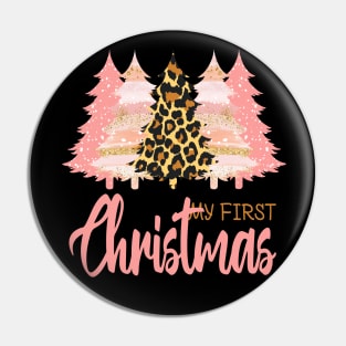 my first Christmas leopard print tree Pin