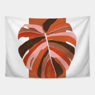 Abstract Monstera Tapestry