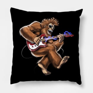 Bigfoot Guitarist Pillow