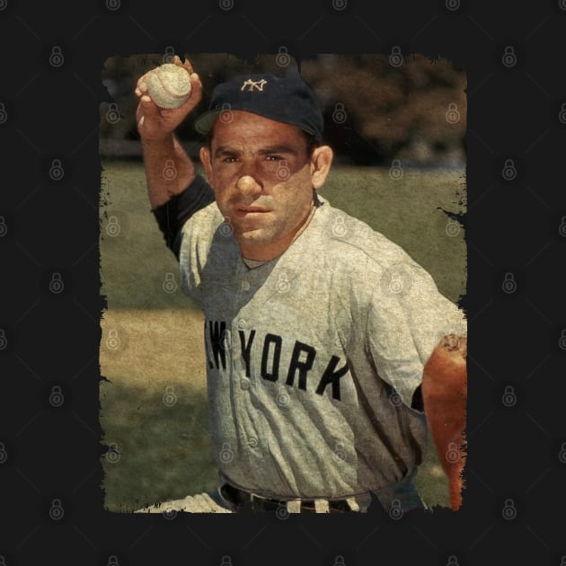 Yogi Berra - Catcher For The New York Yankees, 1951 by PESTA PORA