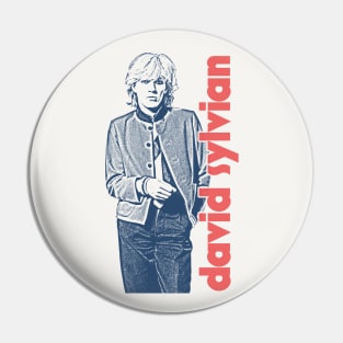 David Sylvian /// Retro Fan Art Design Pin