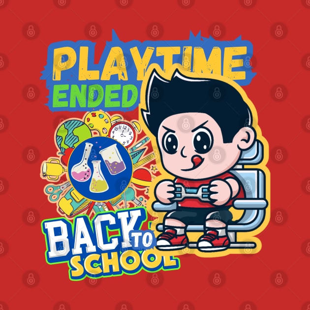 Playtime Ended back to school now, kindergarten,kids by twitaadesign