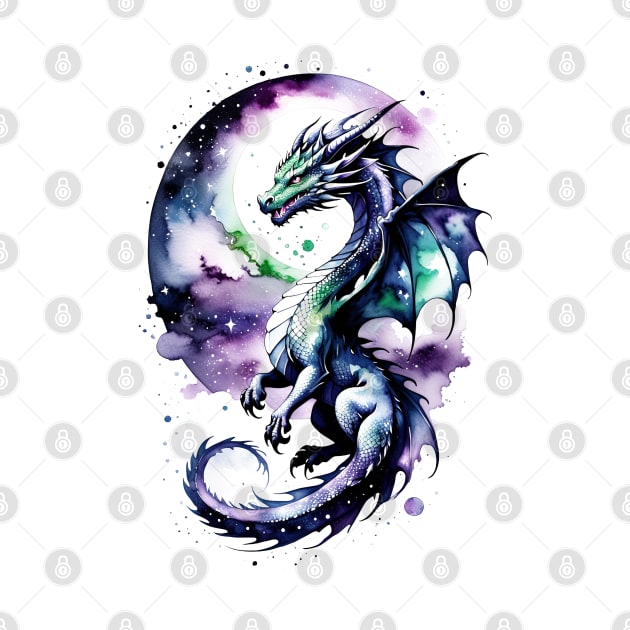 Dragon in Nebula by ArtisanEcho