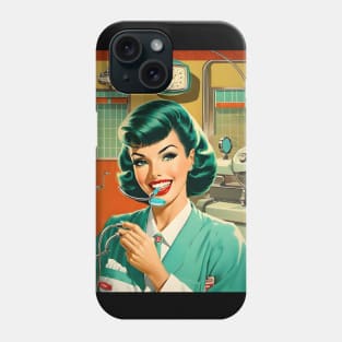 Beautiful retro dentist Phone Case