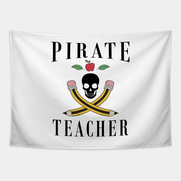 Halloween Pirate Teacher Tapestry by KC Happy Shop