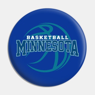 Retro Minnesota Basketball Pin