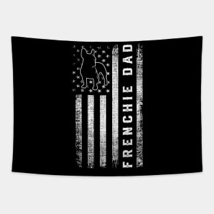 Frenchie Dad American Flag French Bulldog Dog Tapestry