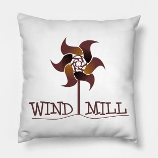Windmill Earth Day Pillow