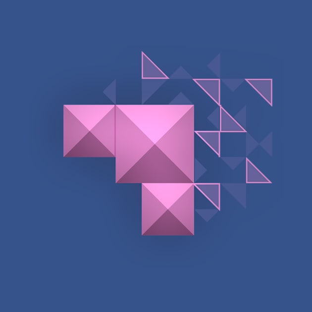 Pink Pyramids by PrittsMotion