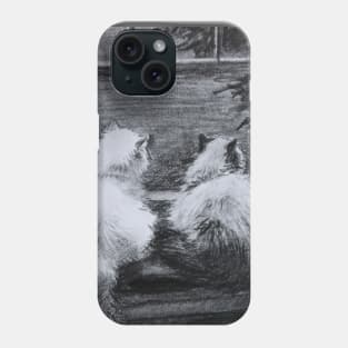 Two Cats Stick Together Phone Case