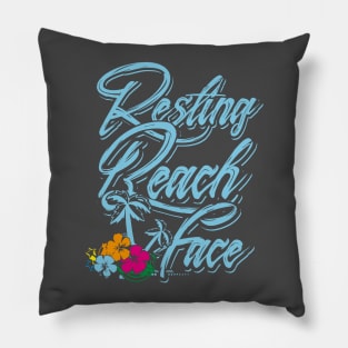 Resting Beach Face Pillow