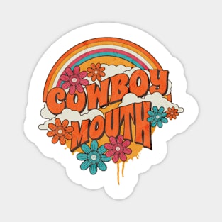 Retro Rainbow - Cowboy Mouth Magnet